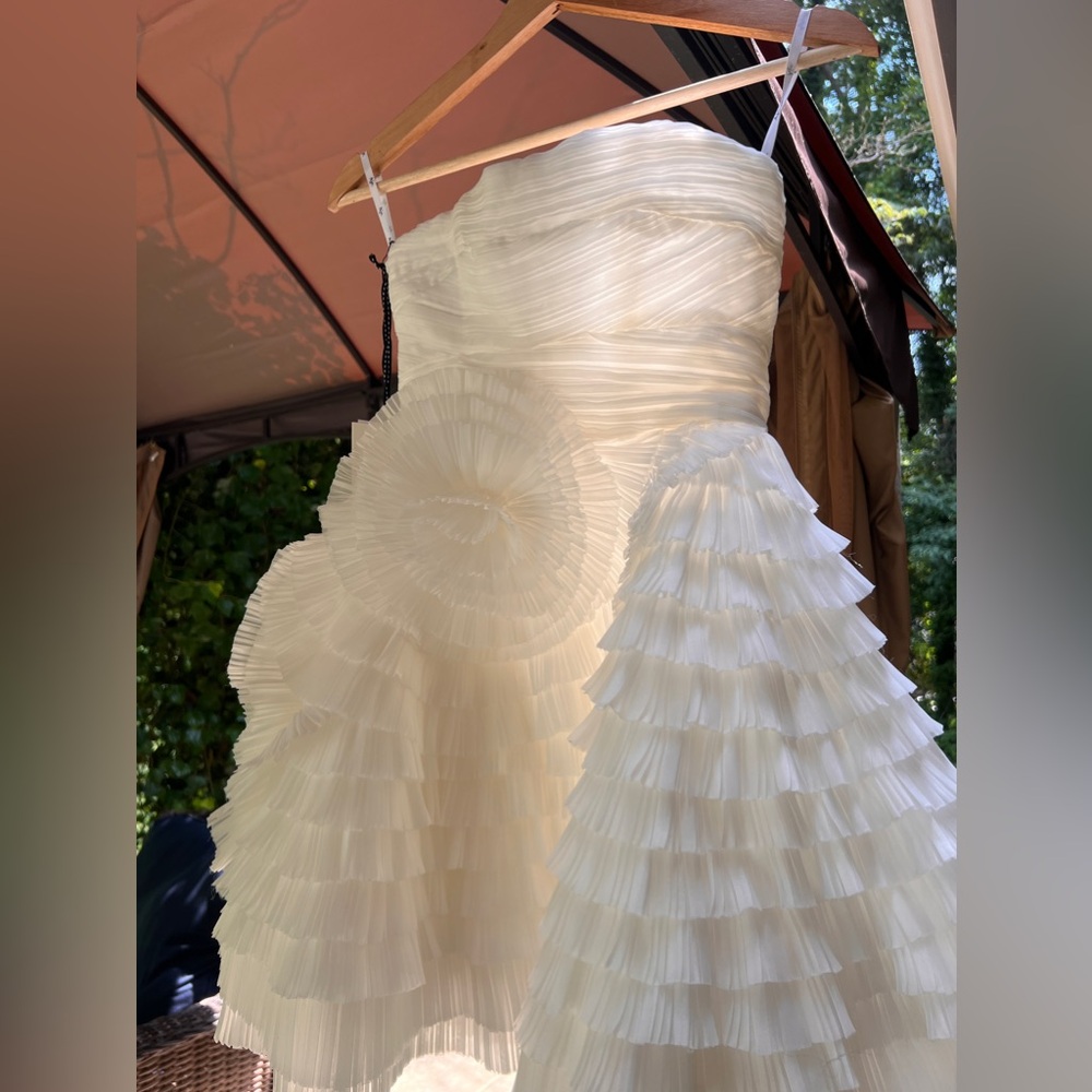 Expressive White Mini Dress (Aje)